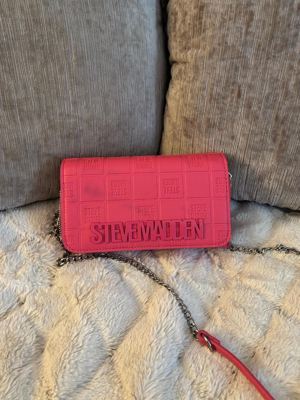 Steve Madden Hot Pink Crossbody Wallet/Bag